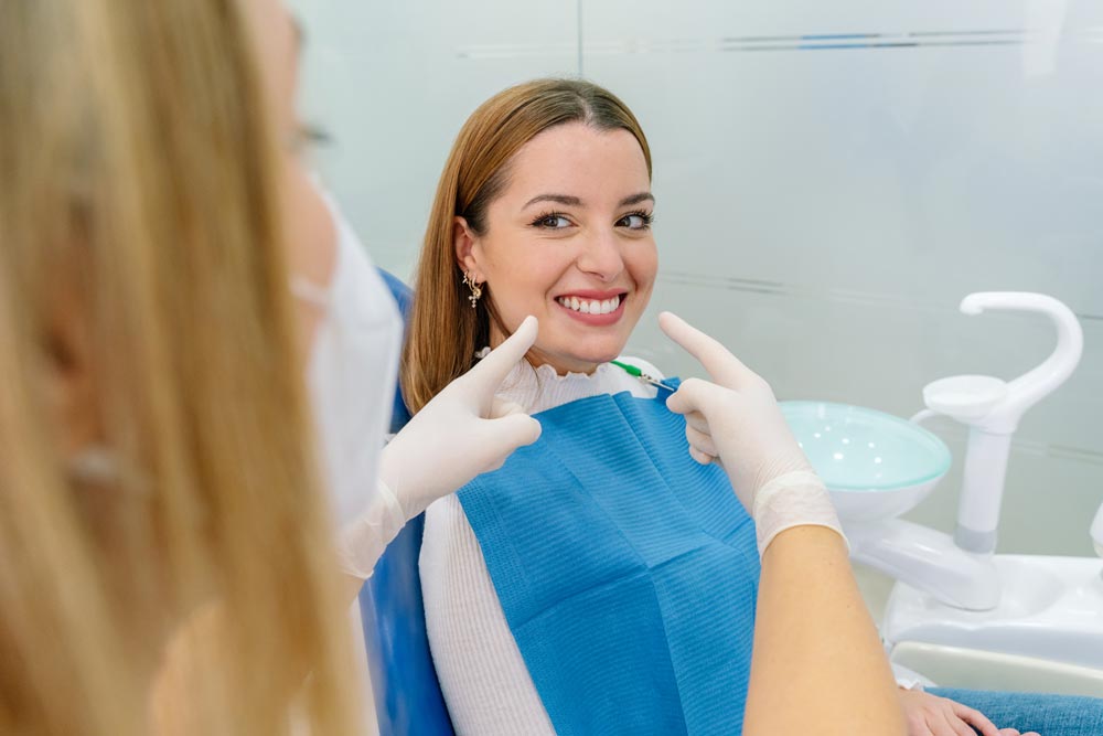 Patient ler mot tandläkaren